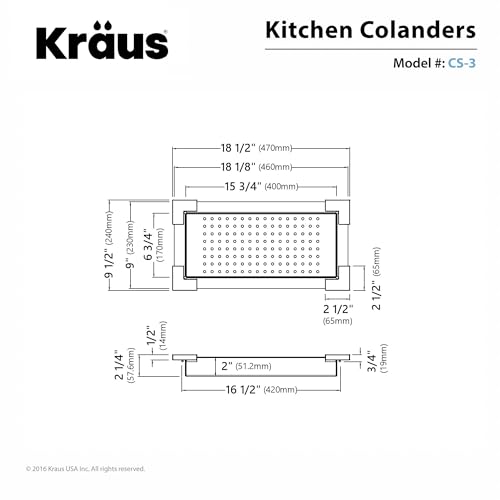 CS 3 Stainless Steel Colander