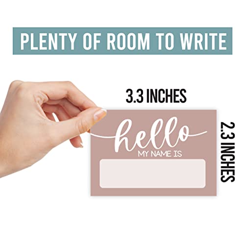 Self Adhesive Name Tags Sticker (Colorful Hello)