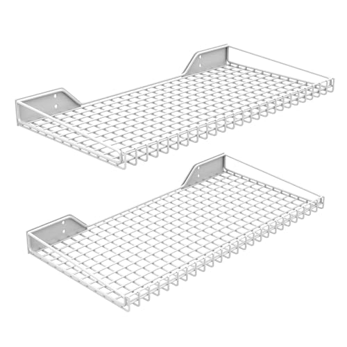 Wall Mounted Storage Shelf for Garage (White)
