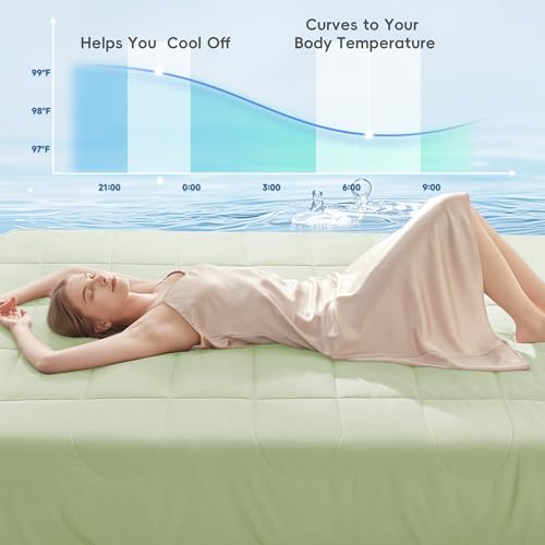 Cooling Comforter King Size (Cool Green / Cooling King（90*108）)