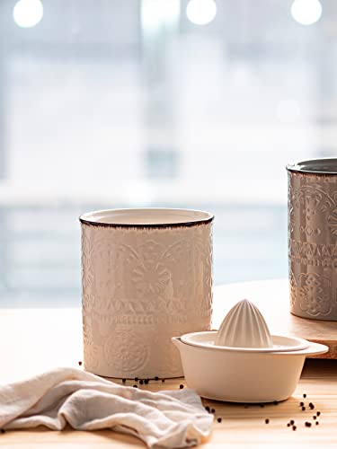 7.2" Kitchen Utensil Holder (Off-white)
