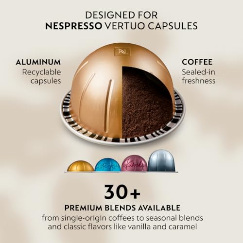 Vertuo Pop+ Deluxe Coffee & Espresso Maker by De'Longhi (Machine Only / Black Matte Chrome)