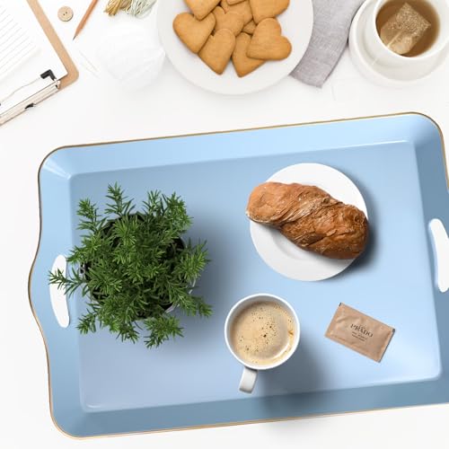 Light Blue Decorative Tray (Light Blue)