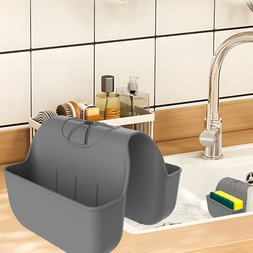 Sponge Holder for Kitchen Sink (Dark Gray)