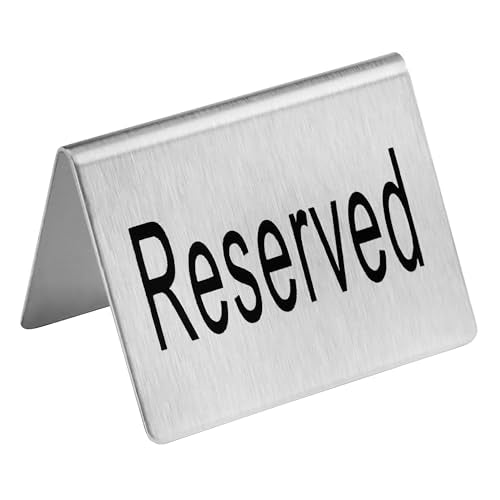 Stainless Steel Table Tent Sign