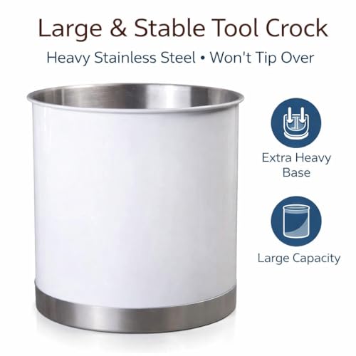 7" Extra Large Utensil Holder (White / Extra Large)