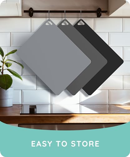 Cutting Board Alternative for Kitchen (Graphite / Charcoal / Gray / 15"L x 12"W)