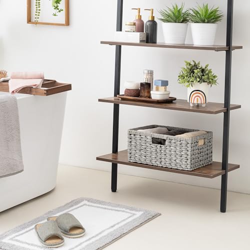 Wicker Storage Baskets for Shelves (Gray / 15"L x 11"W x 6¾"H)