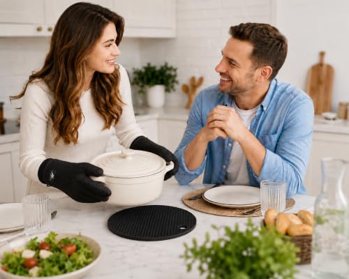 Silicone Oven Gloves (Black)