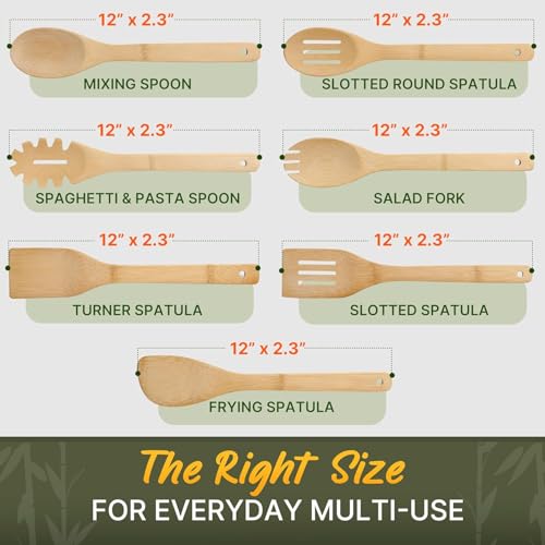 Wooden Utensil Set (7 Pieces)