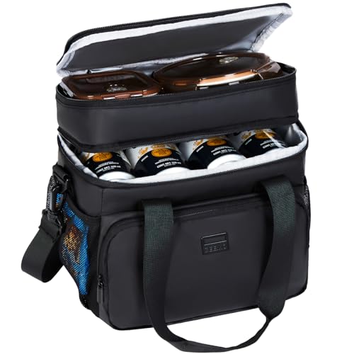 Cooler Lunch Bag (Double Layers-12.5L / Black)