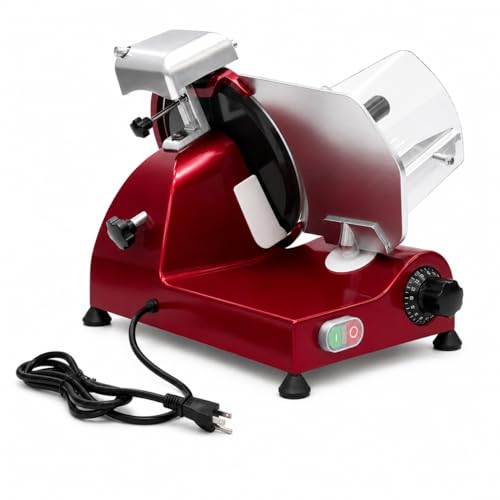 MS 10XT Premium 320W Electric Meat Slicer 10 (Red)