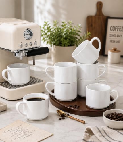14 OZ Coffee Mugs Set of 12 (White / 14 Ounces)