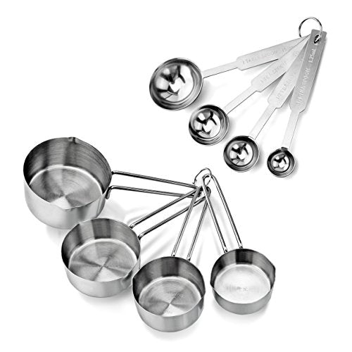 42917 Stainless Steel Measuring Cups and Spoons Set