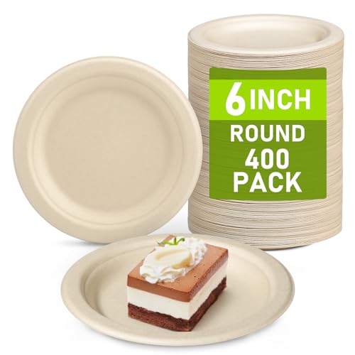 Small Paper Plates 6 inch (6 Inch 400 Pack)