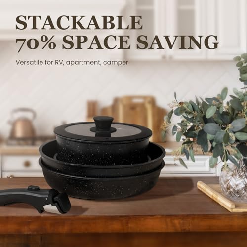 Pots and Pans Set (Black / 27 Pack)