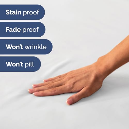 Short Queen Size 4 Piece Bed Sheet Set (01 - White / Short Queen)