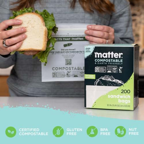 Compostable Sandwich Bags (200 Count)