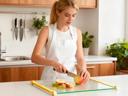 Small Glass Cutting Board (Yellow-Small)