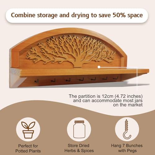 Tree Design Hanging Herb Drying Rack