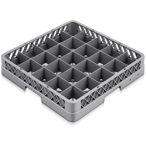 1 Pack Commercial Dishwasher Tray Rack (Gray / 25 Grid)