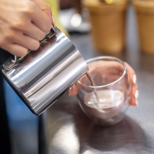 2 Pcs Stainless Steel Measuring Cup with Handle and Pour Lip