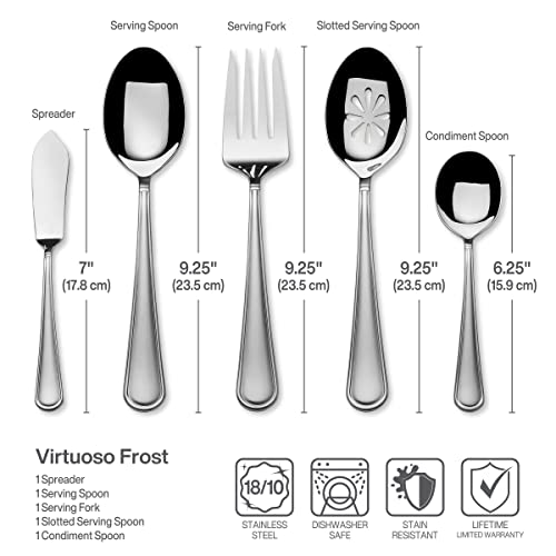 Virtuoso Frost Flatware Service for 12 (Virtuoso Frost / 65 Piece Set)