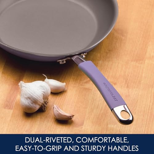 Cucina Nonstick Cookware Purple Pots and Pans Set (Lavender Purple / 12 Piece Porcelain Enamel)