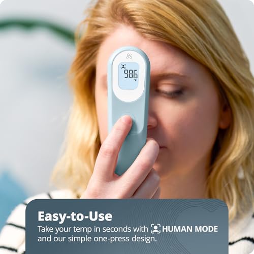 No Touch Infrared Digital Thermometer for Adults (Powder Blue)