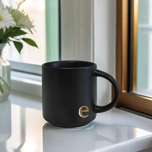 Black Ceramic Coffee Mug (Black-E)