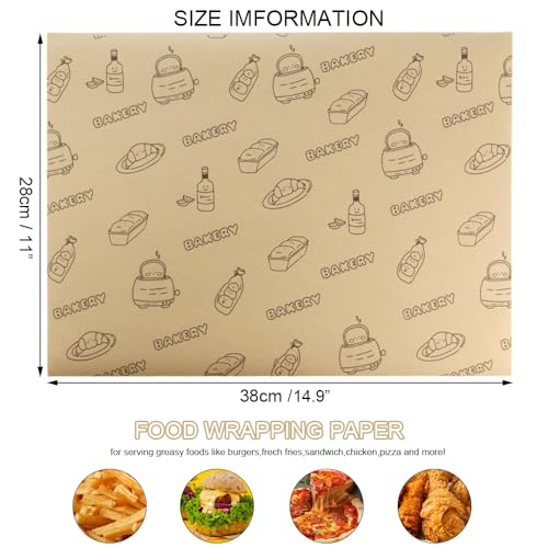 50 Pcs Sandwich Wrapping Paper (50 Count)