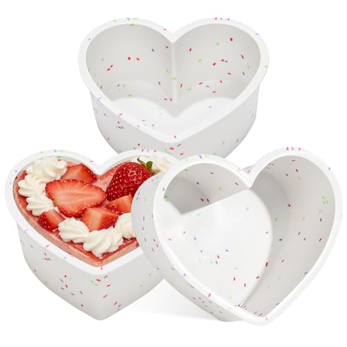 4 Inch Mini Heart Shaped Silicone Cake Pans (Heart / 4 inch)