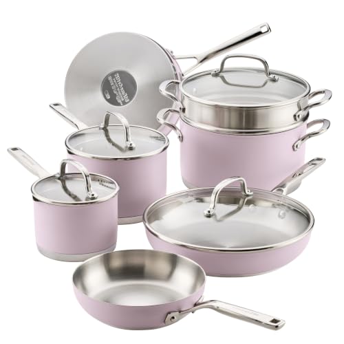 Tri Ply Stainless Steel Cookware Set (11 Piece Cookware Set)
