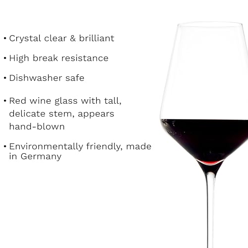 Quatrophil Red Wine Glasses Crystal (4 Count)