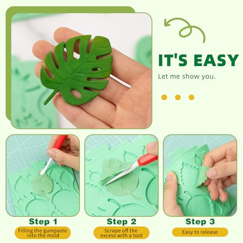 Leaf Molds Silicone (3 Pcs)