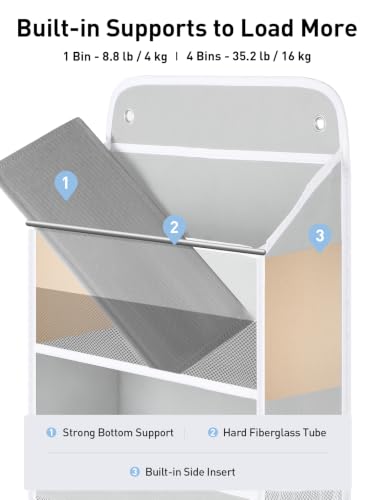 Over the Door Organizer (Grey / Extra-Large 4 Tier)
