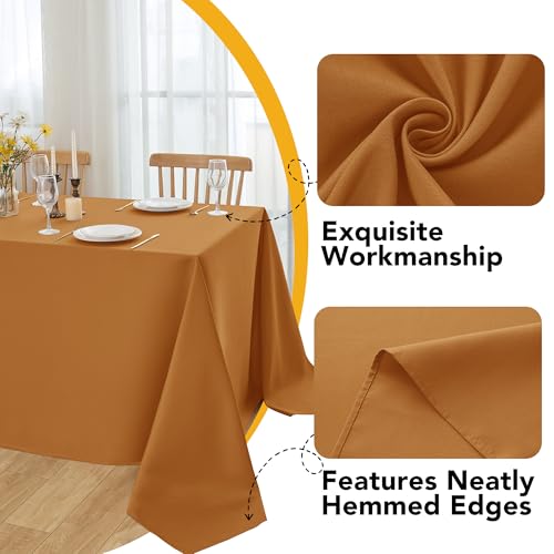 10 Pack Bronze Tablecloths for Rectangle Tables (Bronze / 60x102 In, 10 Pack)