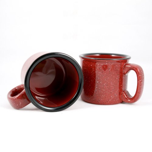 Ceramic Campfire Mug (Burgundy)