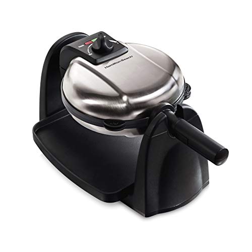 Flip Belgian Waffle Maker with Non (Stainless Steel / Single Flip, Non-Stick Plates)