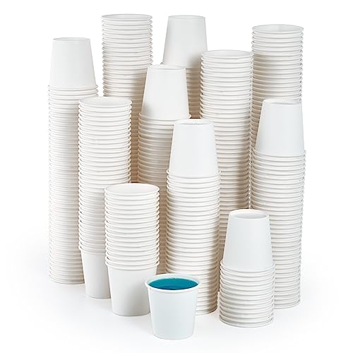 2 oz Bathroom Cups 360 Pack Small Paper Cup White Mouthwash Cup (360Pack)
