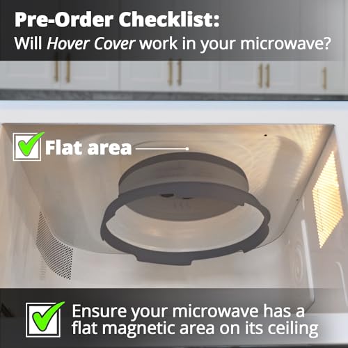 Magnetic Microwave Splatter Cover (10 Inch - Compact Microwaves - Graphite)