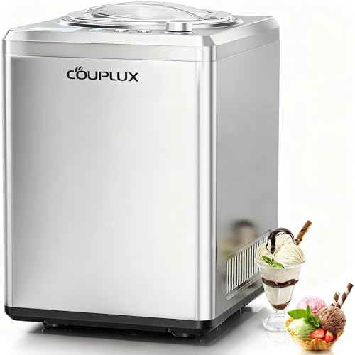 Largest 2.64Qt lce Cream Maker with Upgrade Fastest 250W Compressor (2.64 Qt)