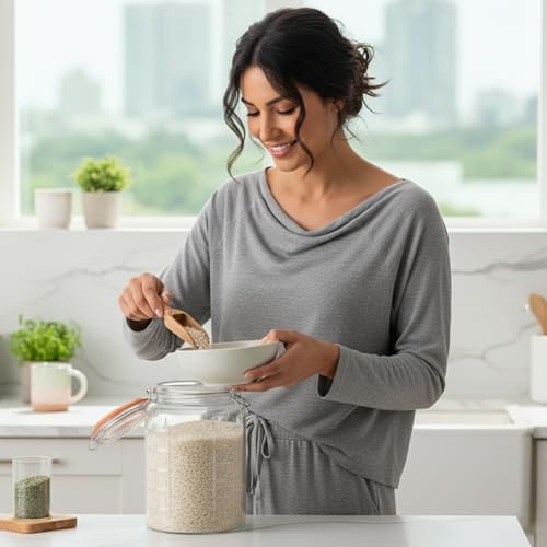 1 Gallon Glass Jar with Hinged Clamp (Gallon Jar - Pack of 1)