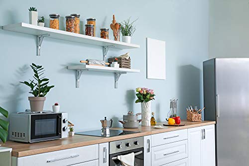 Set of 5 Glass Kitchen Canisters with Airtight Stainless