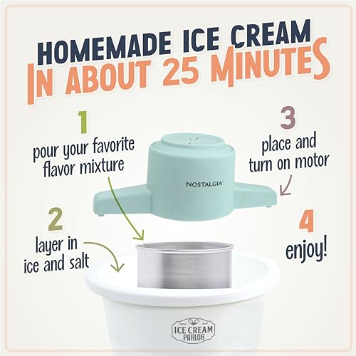 Electric Ice Cream Maker (4 Qt / White)
