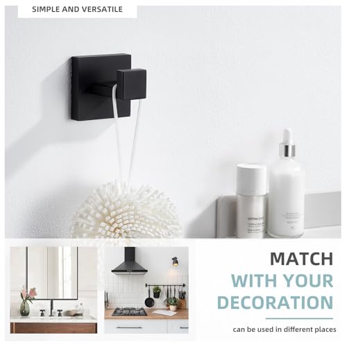 Towel Hook Matte Black (1 Pack / Matte Black)