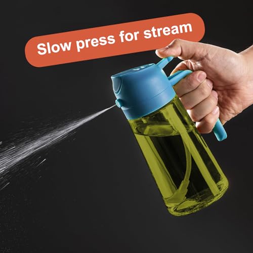 16oz 470ml Olive Oil Dispenser for Kitchen with Stickers (Light-Proof /w Stickers / Blue-02)
