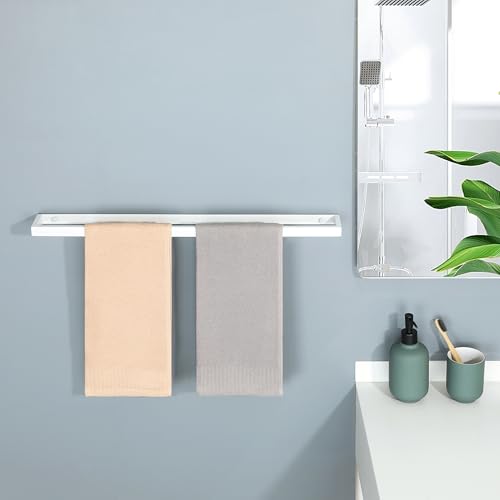 24 Inch Hand Towel Holder Towel Bar for Bathroom Wall Mounted (White / 24-Inch)