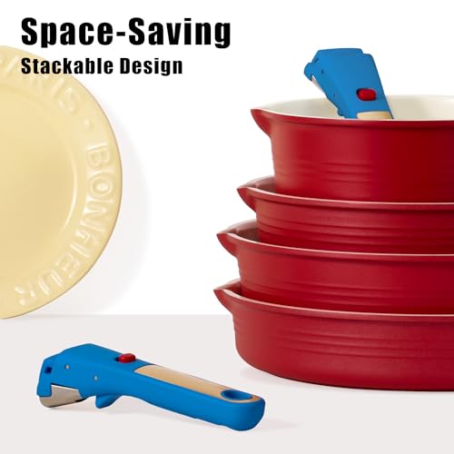 17Pcs Titanium Cookware Set