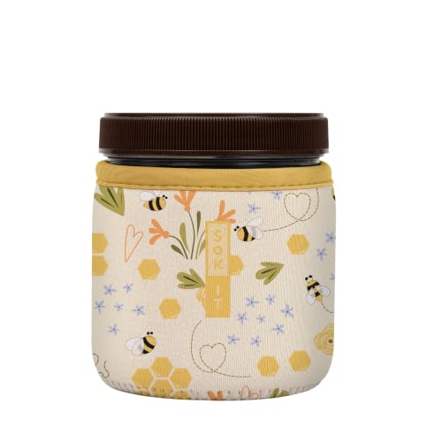 IceCreamSok Insulated Neoprene Cover (Honeycomb Buzz / Fits Talenti 16oz Pints)